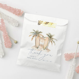 Coastal Surf Baby Shower Thank You Favour Bag