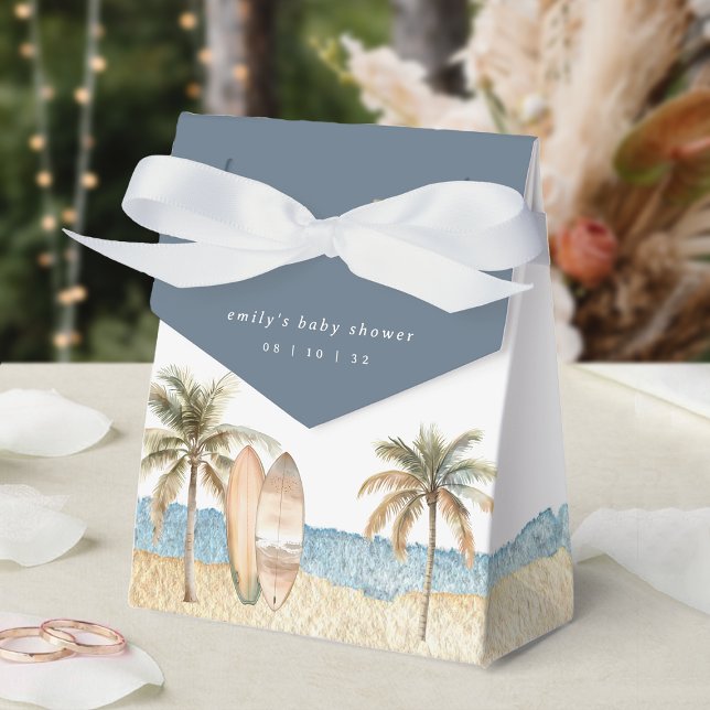 Coastal Surf Theme Baby Shower Favour Box (Creator Uploaded)