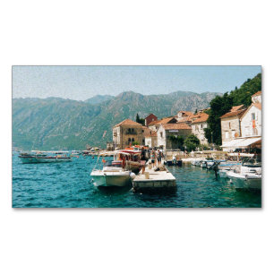 Coastal town of Perast,  Montenegro  Magnetic Business Card
