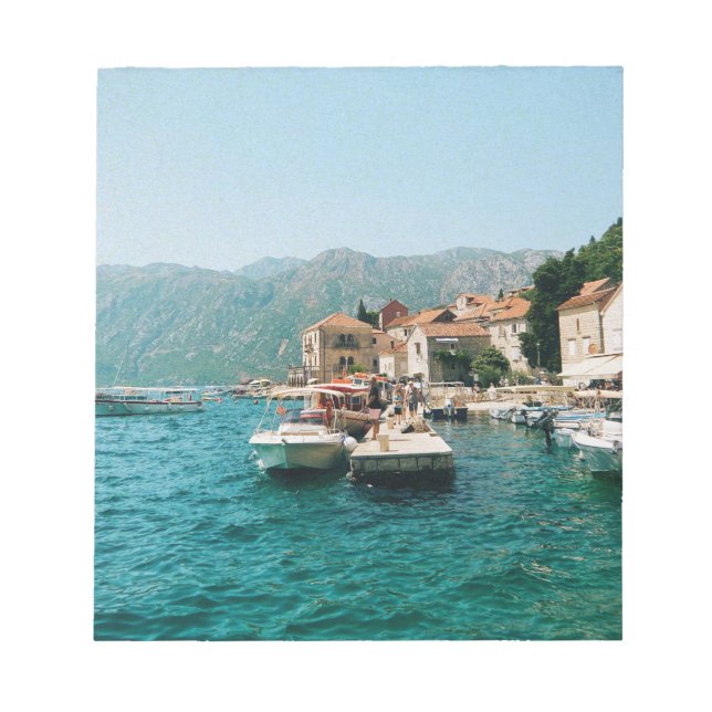 Coastal town of Perast,  Montenegro  Notepad (Front)