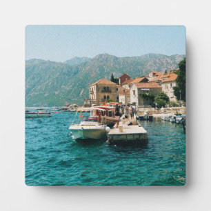 Coastal town of Perast, Montenegro Plaque