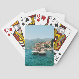 Coastal town of Perast,  Montenegro  Playing Cards