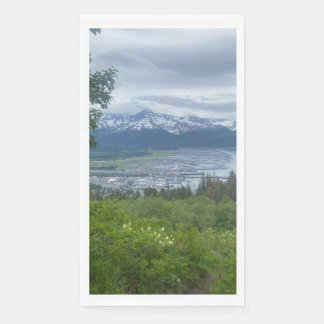 Coastal Town Overlook - Nature Guest Towel Napkin