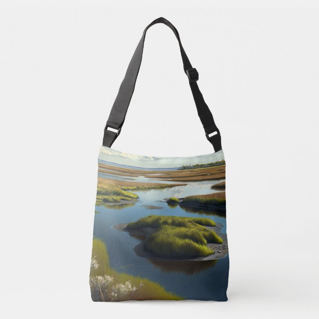Coastal Tranquility Crossbody Bag (Front)
