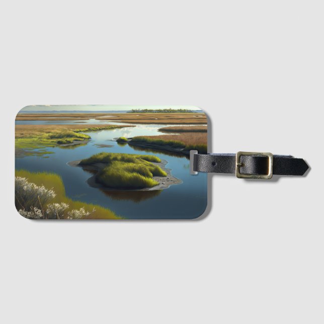 Coastal Tranquility Luggage Tag (Front Horizontal)