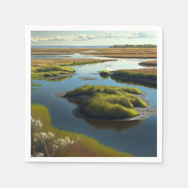 Coastal Tranquility Napkin (Front)