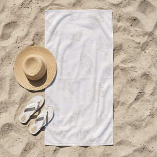 Coastal Treasure Almond Milk Beach Towel