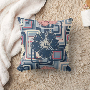 Coastal Tropical Hibiscus Pattern (10) Cushion