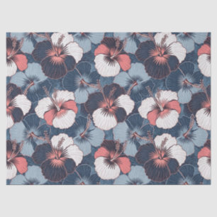 Coastal Tropical Hibiscus Pattern (14) Tissue Paper
