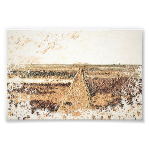 Coastal Twilight: Ardrossan Beach Watercolour Photo Print