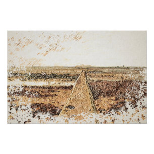 Coastal Twilight: Ardrossan Beach Watercolour Poster