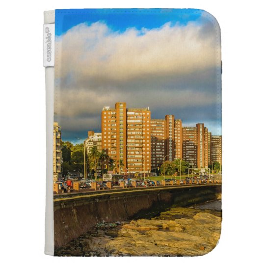 Coastal Urban Scene, Montevideo, Uruguay Kindle Folio Cases
