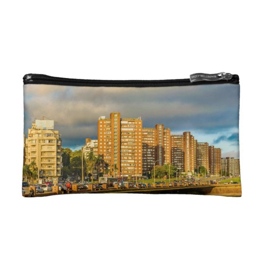 Coastal Urban Scene, Montevideo, Uruguay Makeup Bag