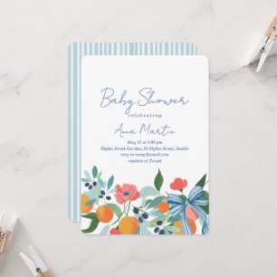 Coastal Vibes Baby Shower Invitation