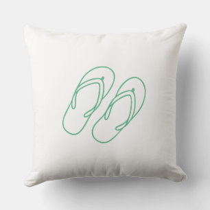Coastal Vibes Throw Pillow - Beach Quote Design