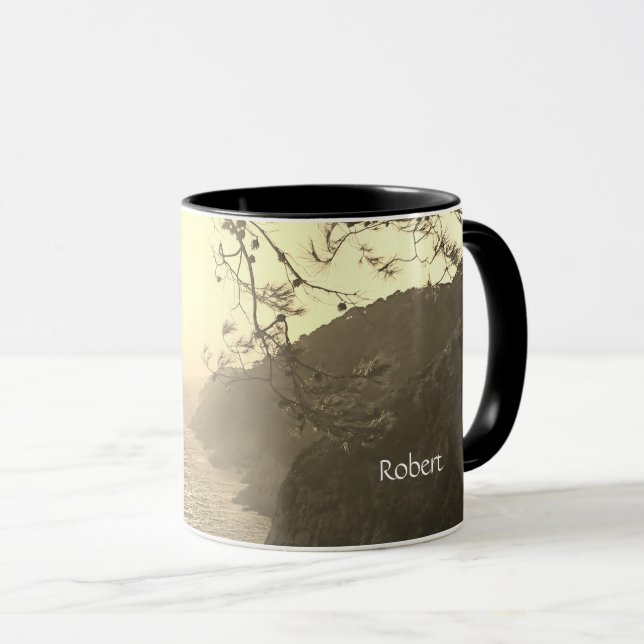Coastal view, evening light  mug (Front Right)