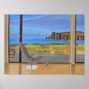 Coastal View from the Window  Poster