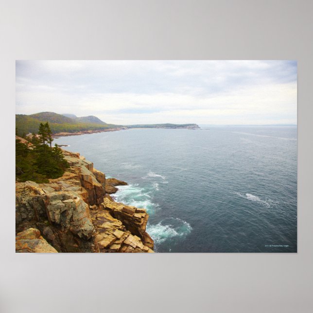 Coastal View of Acadia National Park Poster (Front)