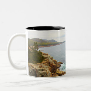 Coastal View of Acadia National Park Two-Tone Coffee Mug