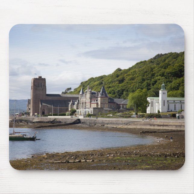 Coastal view with historic buildings, Oban, Mouse Pad (Front)