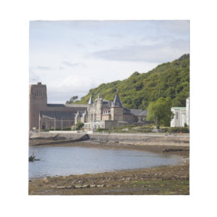 Coastal view with historic buildings, Oban, Notepad