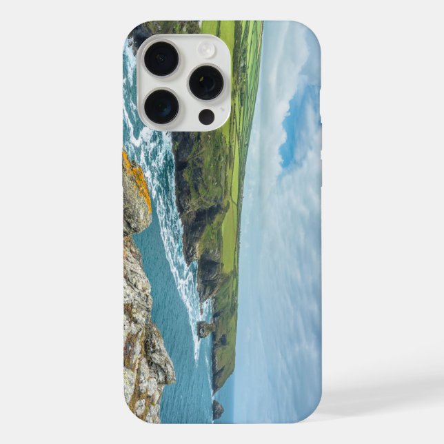 Coastal views from Willapark Lookout Boscastle iPhone Case (Back)