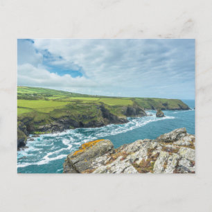 Coastal views from Willapark Lookout Boscastle Postcard