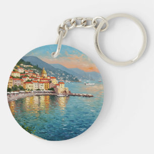 Coastal Village Key Ring