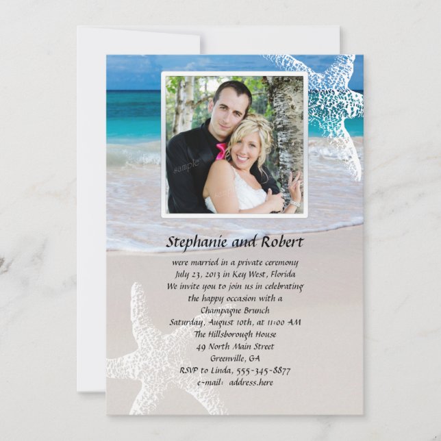 Coastal Vows Marriage Announcement With Photo (Front)
