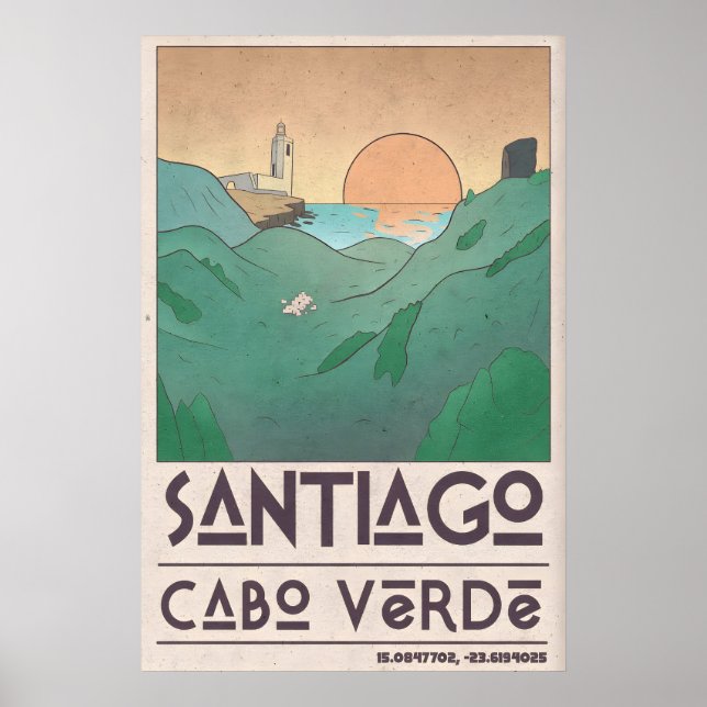 Coastal Wall Art Print Sunset Shores Scene - Mid (Front)