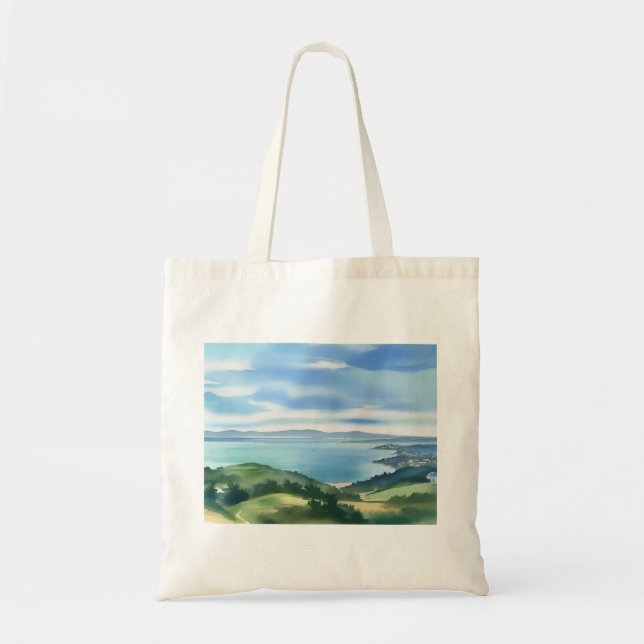 Coastal Watercolor Bag (Front)