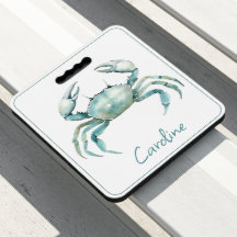 Coastal Watercolor Crab Personalised