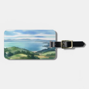 Coastal Watercolor Luggage Tag