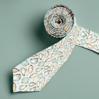 Coastal Watercolor Oyster & Pearl Pattern