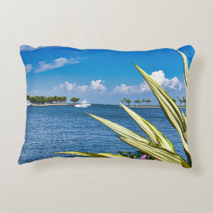 Coastal Waterfront Wall Art Tropical Ocean View Decorative Cushion