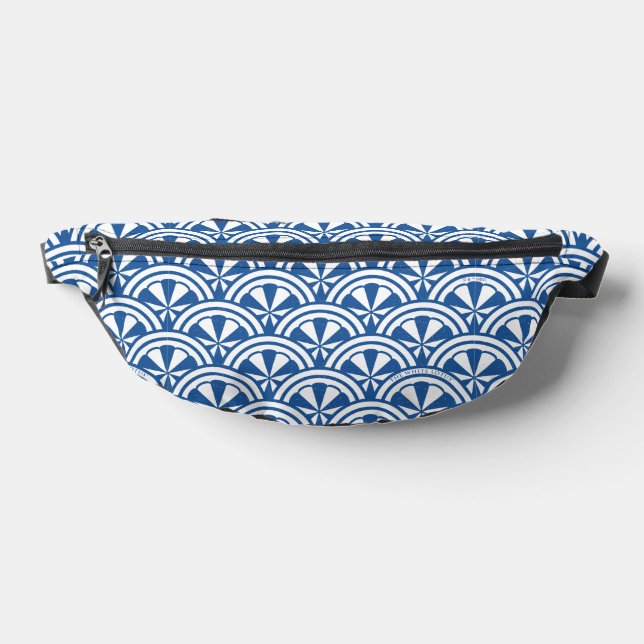 Coastal Waves Pattern - The White Lotus Bum Bags (Lay Down)