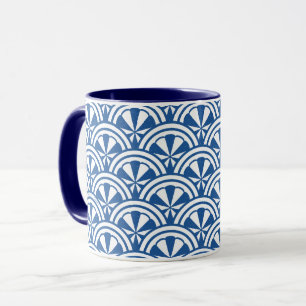 Coastal Waves Pattern - The White Lotus Mug