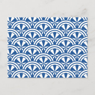 Coastal Waves Pattern - The White Lotus Postcard