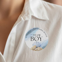 Coastal We Shell Sea Gender Reveal Team Boy