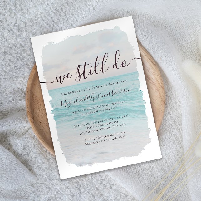 Coastal We Still Do Vow Renewal Invitation (Creator Uploaded)