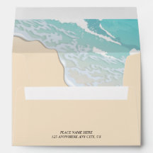 Coastal Wedding Beach Decor Trendy Envelope