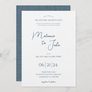 Coastal Wedding Invitation