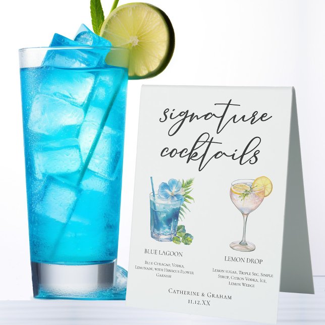 Coastal Wedding Signature Cocktails Menu (Creator Uploaded)