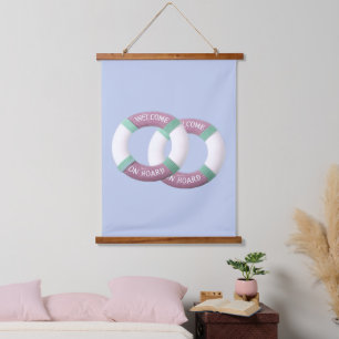Coastal Welcome on a Bord Hanging Tapestry