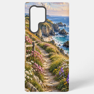 Coastal Wildflower Sunset Phone Case