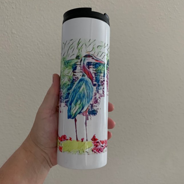 Coastal Wildlife Beach Bird Thermal Tumbler (Creator Uploaded)