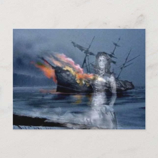 Coastal wreck postcard (Front)