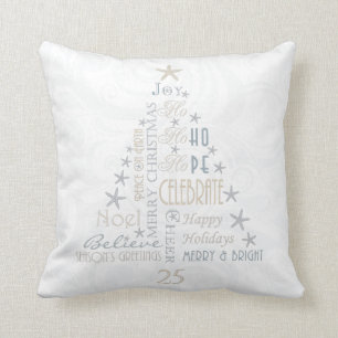 Coastal Xmas Tree Cushion