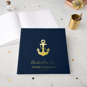 Coastal Yacht Club Wedding Personalised Names Guest Book