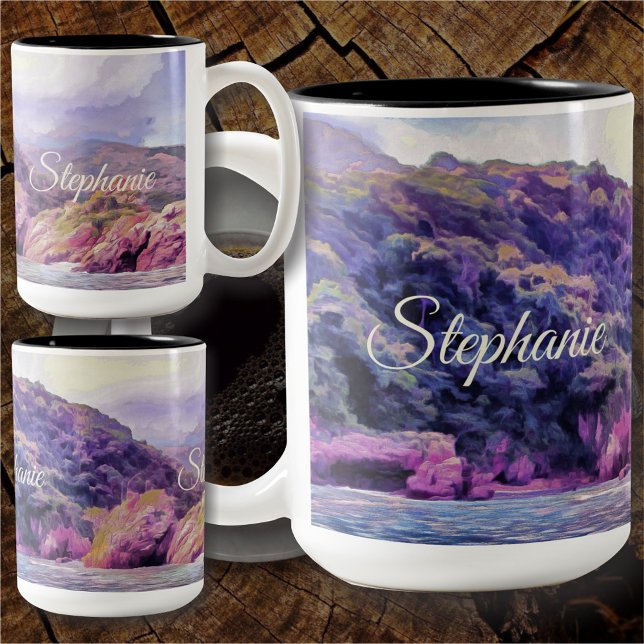 Coastal Yelapa to Puerto 1620 Two-Tone Coffee Mug (Creator Uploaded)